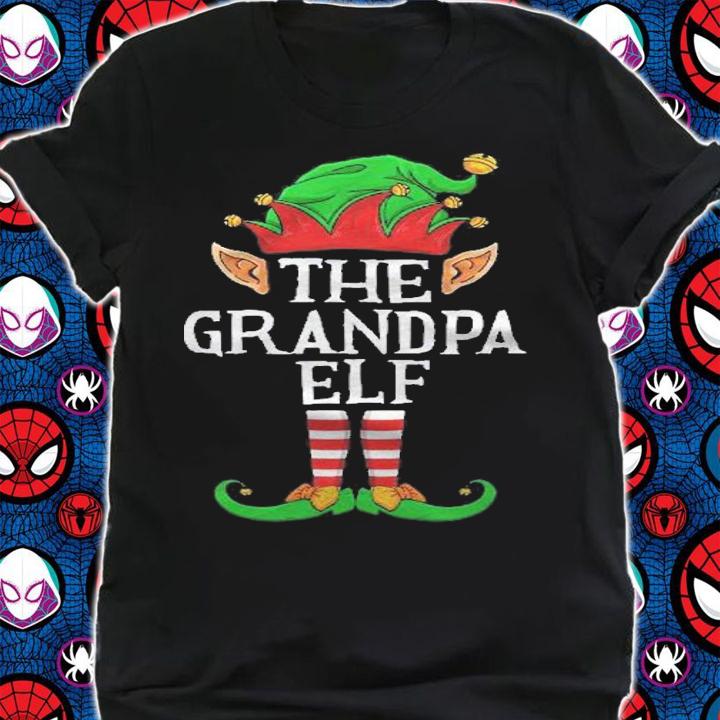 The Grandpa Elf Matching Family Christmas Holiday Group Gift Shirt