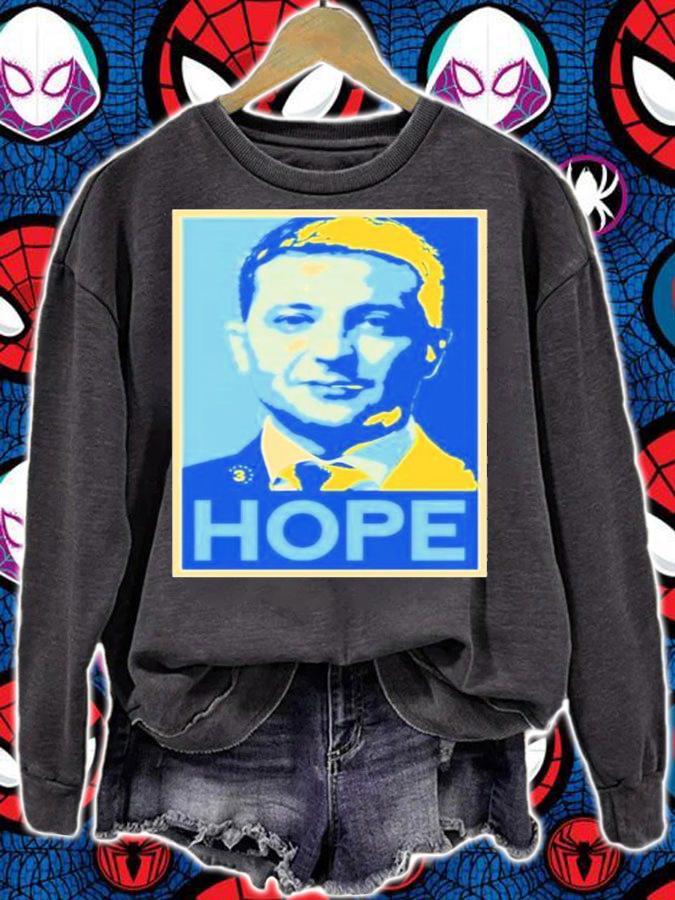 Ukraine's President Hope Skyleigh Heinen I Stand With Ukraine Volodymyr Zelensky Hope Shirt