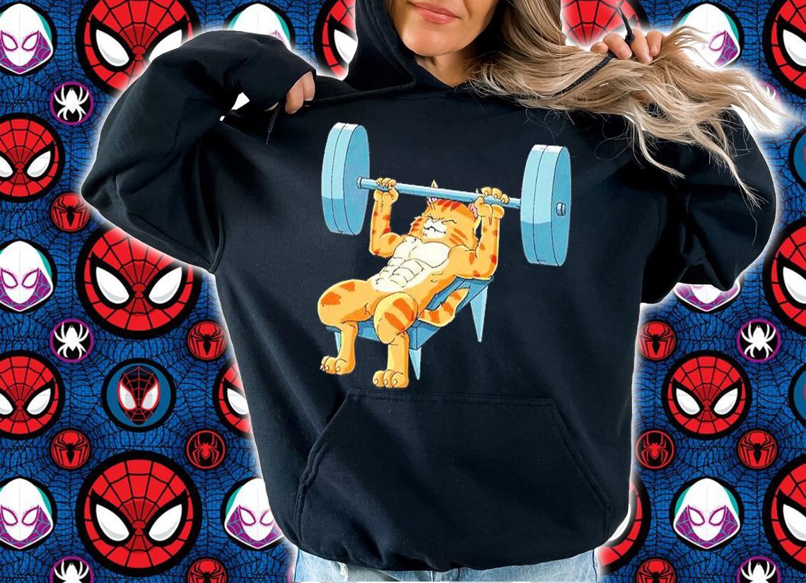 Weight Lifting L1 Cat Bench Press Powerlifting T-Shirt hoodie