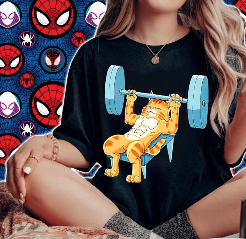 Weight Lifting L1 Cat Bench Press Powerlifting T-Shirt woman shirt