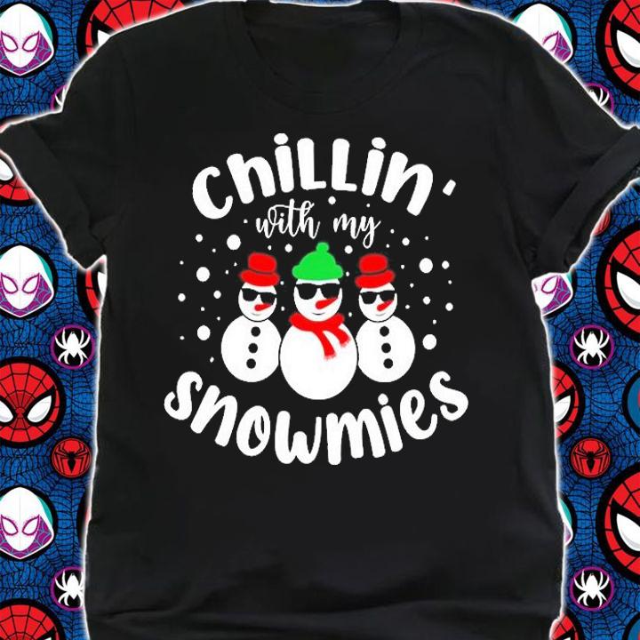Chillin' With My Snowmies Christmas T-Shirt