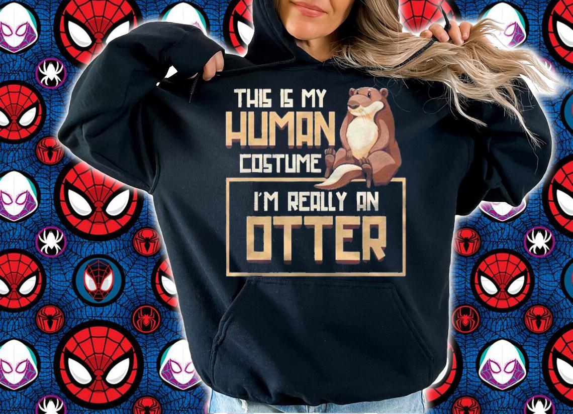 Funny Otter Costume Gift Otter Halloween Costume Shirt hoodie