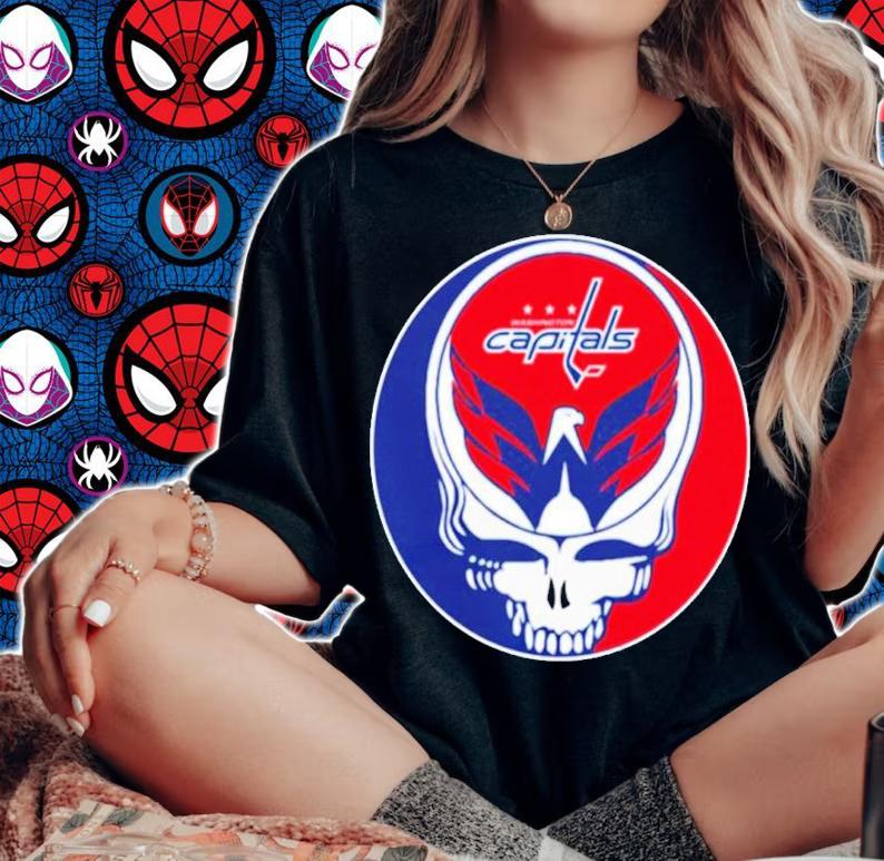 Grateful Dead -Washington Capitals Stanley Cup Stealie Steal Your Face Shirt