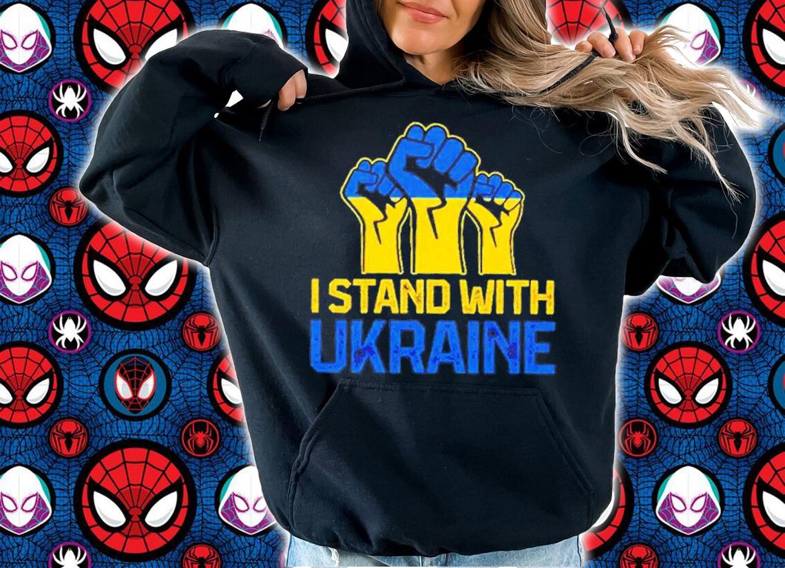 I Stand With Ukraine Support Hand T-Shirt