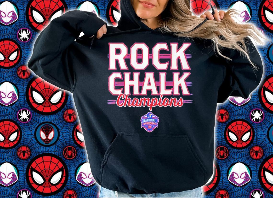 Kansas Basketball Rock Chalk Champions T-Shirt hoodie