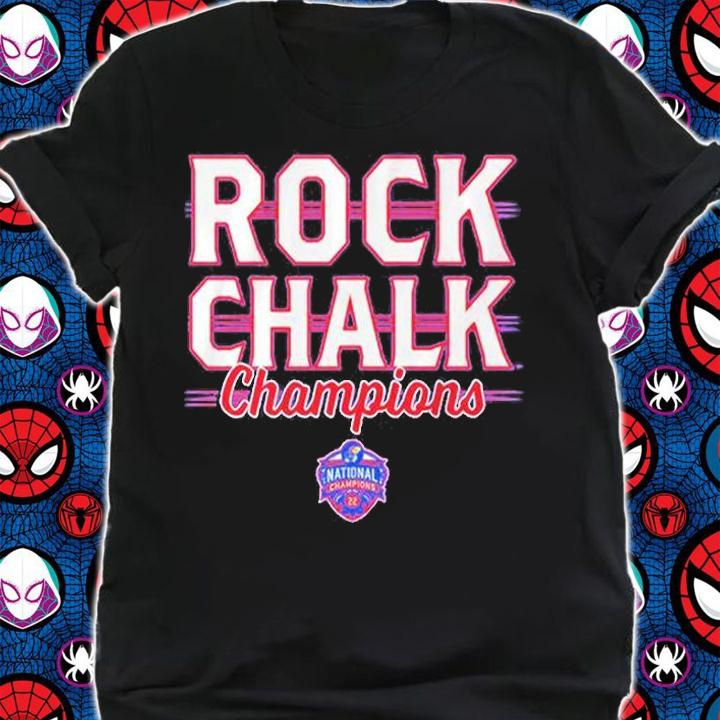 Kansas Basketball Rock Chalk Champions T-Shirt shirt