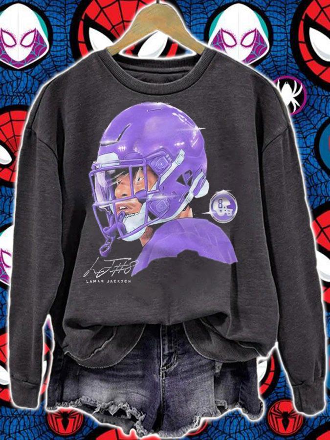 Lamar Jackson Baltimore Football signature shirt sweatshirt