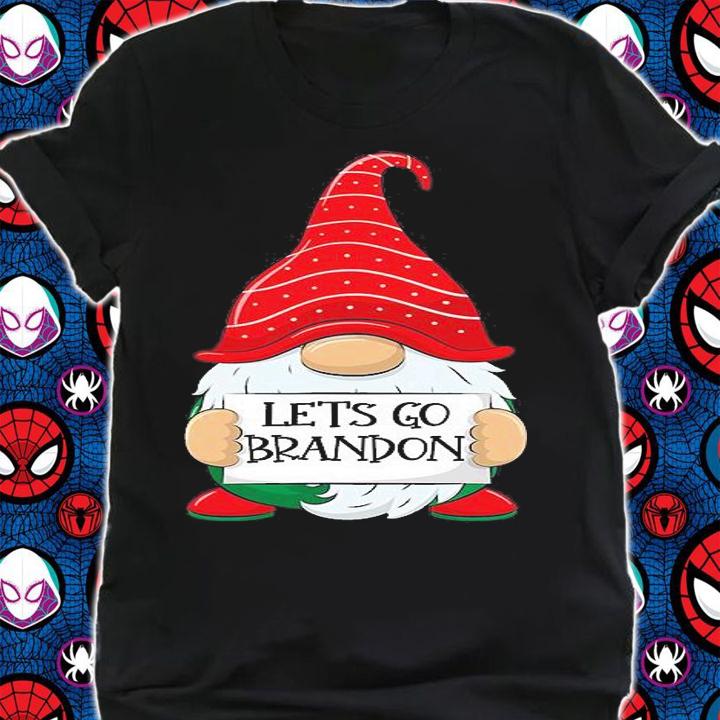 Let's Go Brandon Tee Funny Christmas Gnome Let's Go Brandon T-Shirt