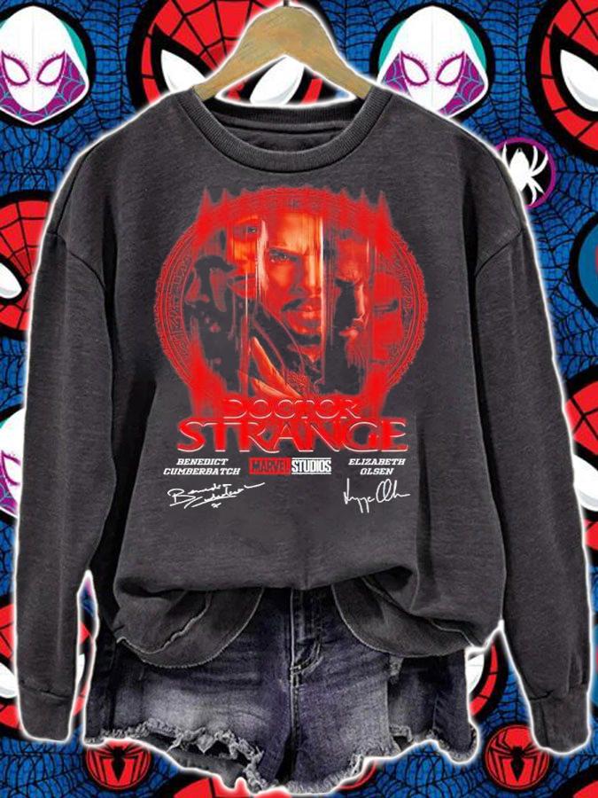 Marvel Doctor Strange Benedict Cumberbatch Elizabeth Olsen Signatures Shirt sweatshirt