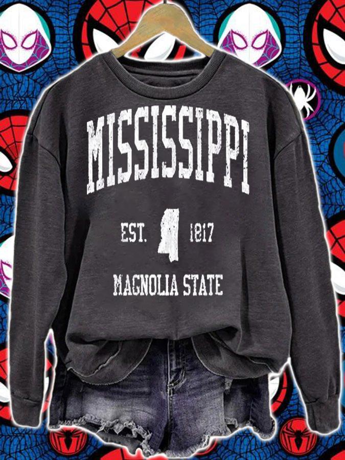 Mississippi Sports Design Ms T-Shirt sweatshirt