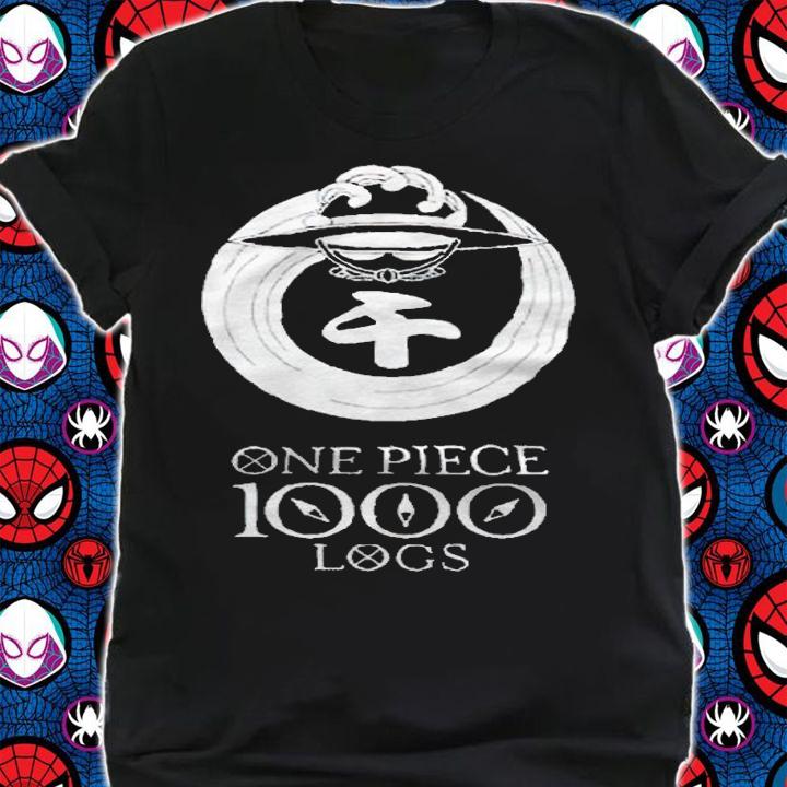 One Piece 1000 logs Anniversary logo T-shirt shirt
