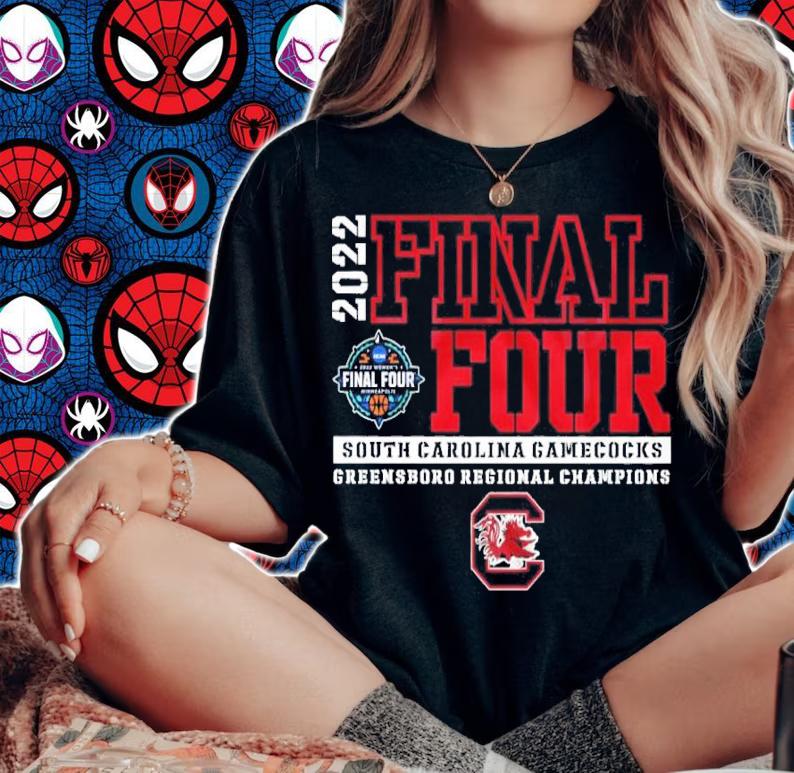 South Carolina Gamecocks Final Four Women's Basketball 2022 NCAA Greensboro Regional Champions Shirt woman shirt