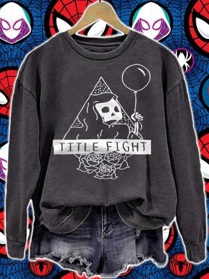 Title Fight skeleton balloons T-shirt