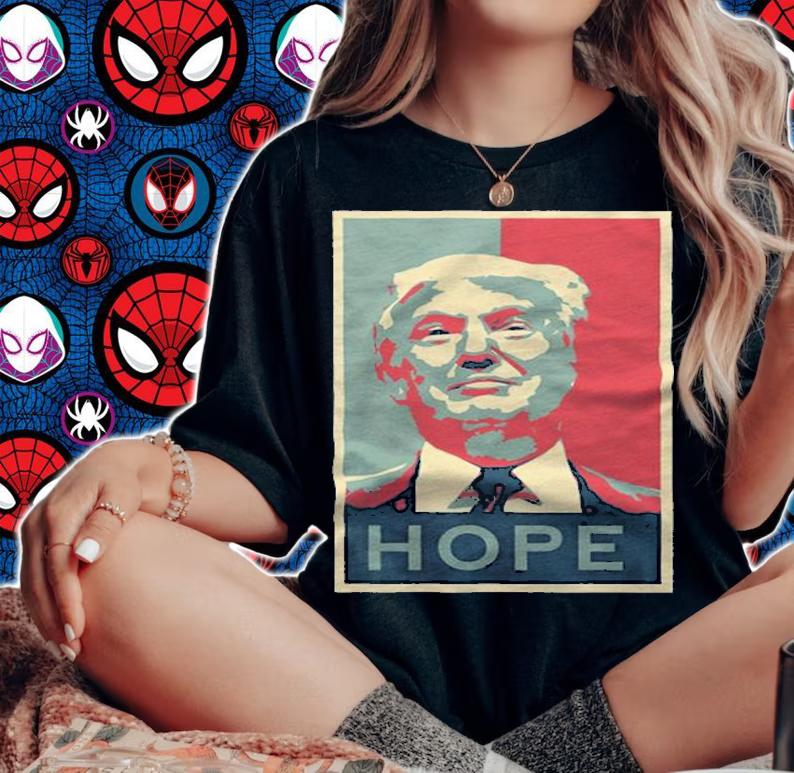 Trump Hope Poster Vintage T-Shirt woman shirt