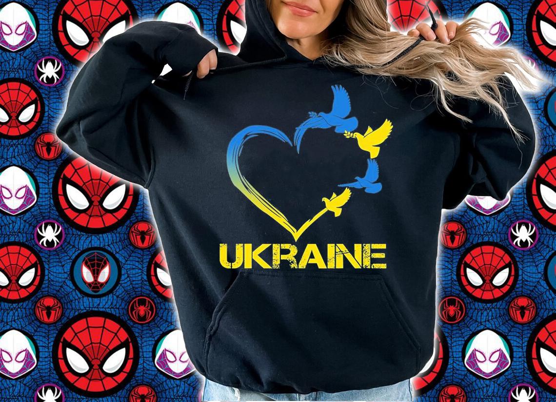 Ukraine Heart Vintage Ukrainian Flag, Support Ukraine T-Shirt