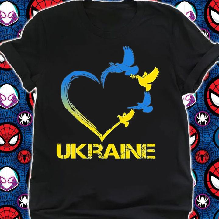 Ukraine Heart Vintage Ukrainian Flag, Support Ukraine T-Shirt