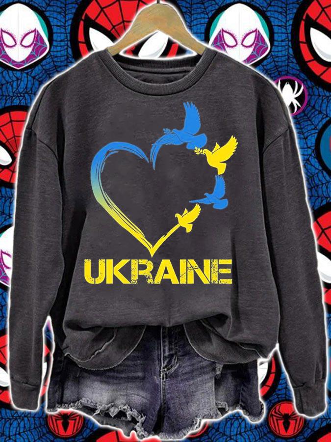 Ukraine Heart Vintage Ukrainian Flag, Support Ukraine T-Shirt