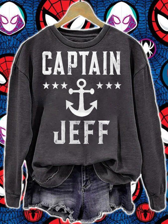 Vintage Captain Jeff Cruise Or Lake Boating Gift For Men Shirt