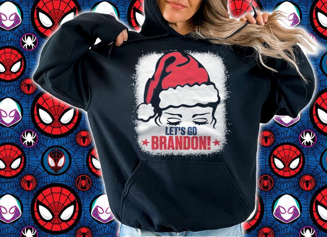 FJB Let's Go Brandon Funny Chant FJB Christmas Santa Hat 2021 t-shirt hoodie