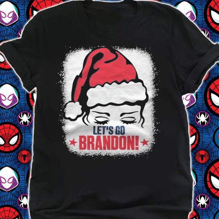 FJB Let's Go Brandon Funny Chant FJB Christmas Santa Hat 2021 t-shirt shirt