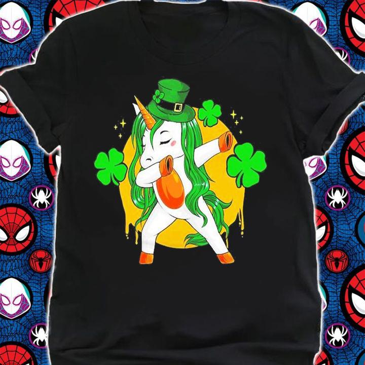 Funny Unicorn Leprechaun Green Hat St. Patrick's Day Shirt shirt