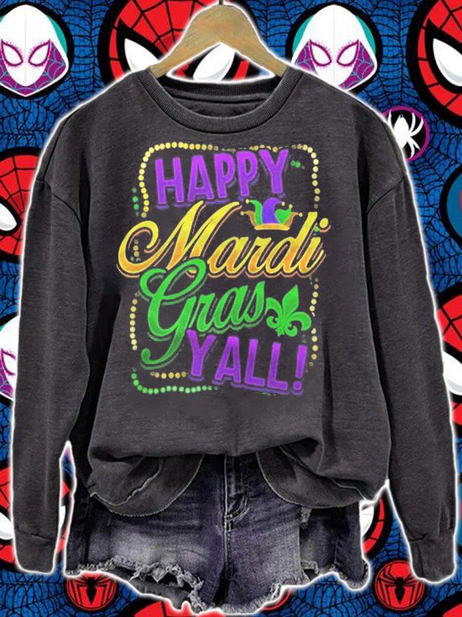 Happy Mardi Gras Yall Mardi Gras Celebration Shirt