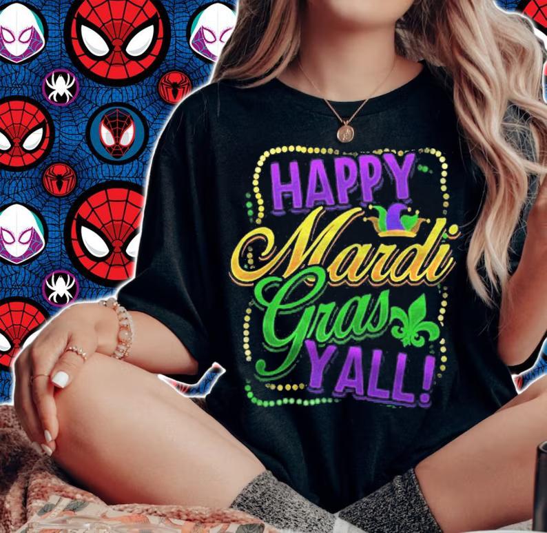 Happy Mardi Gras Yall Mardi Gras Celebration Shirt
