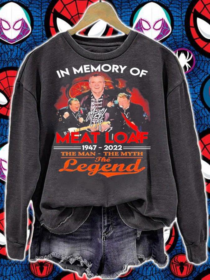 In Memory Of Meat Loaf 1947-2022 The Man The Myth The Legend Signatures Shirt sweatshirt