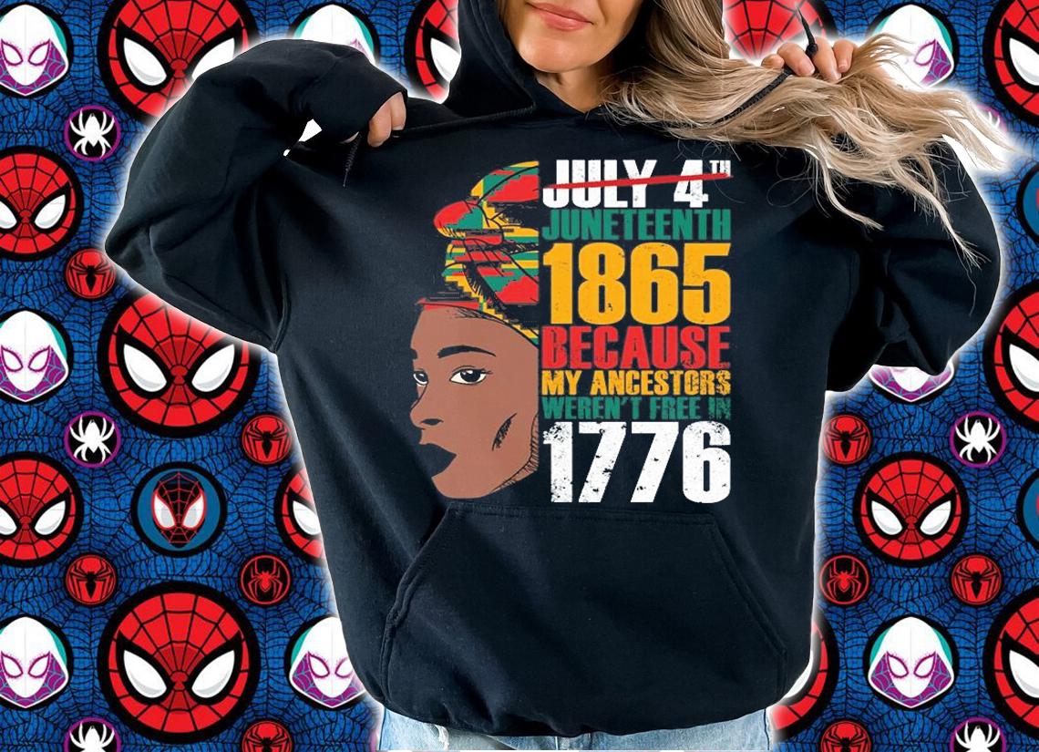 Juneteenth 1865 Black African Girl Juneteenthances T-Shirt hoodie
