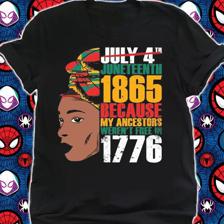 Juneteenth 1865 Black African Girl Juneteenthances T-Shirt shirt