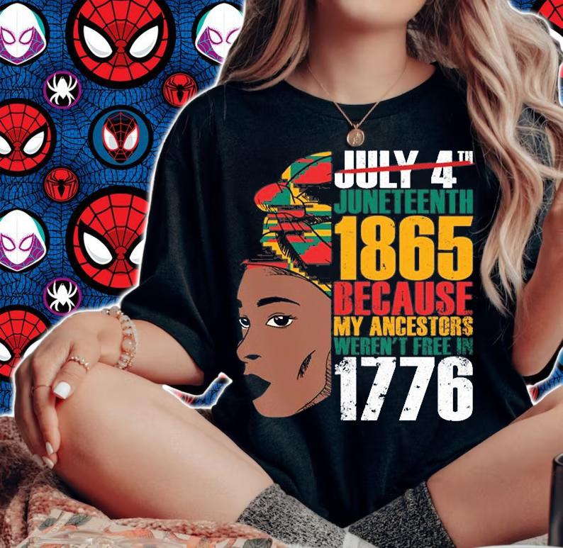 Juneteenth 1865 Black African Girl Juneteenthances T-Shirt woman shirt