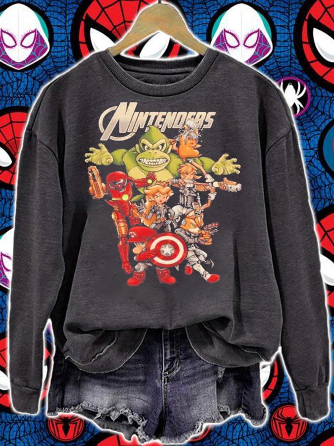 Nintendo Boys' Super Mario Nintenders Shirt sweatshirt
