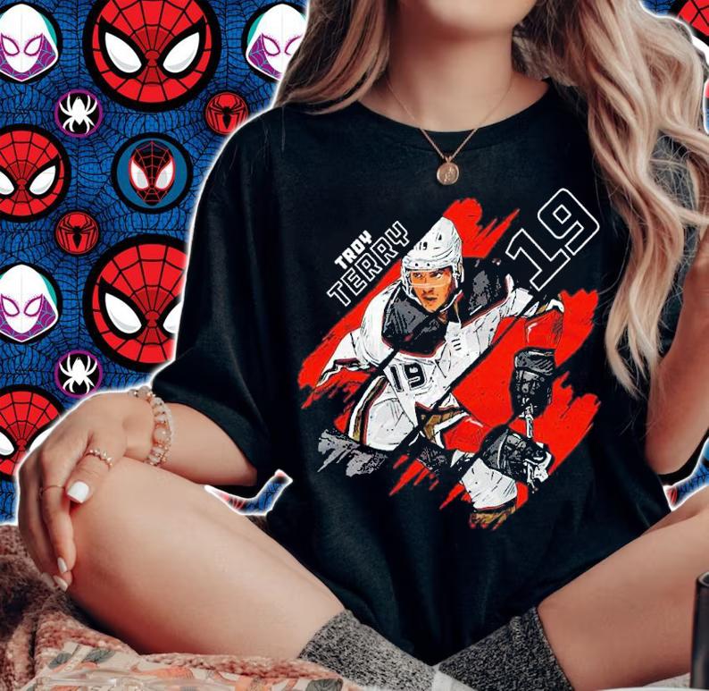 Troy Terry Anaheim Stripes hockey shirt woman shirt