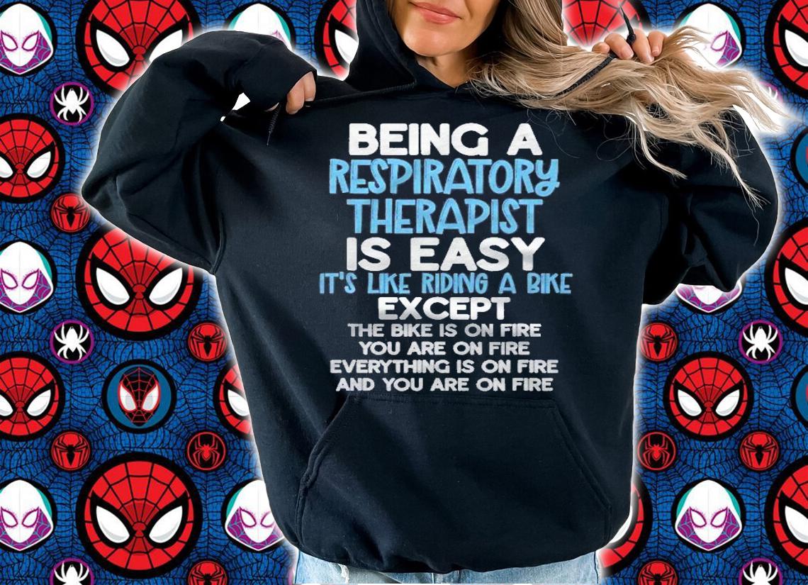 Hilarious Respiratory Therapist Is Easy On Fire Funny Rrt Shirt