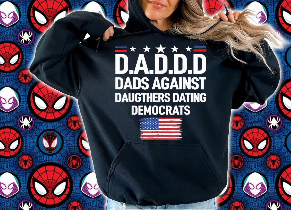 Mens Daddd Dads Against Daughters Dating Democrats T-Shirt