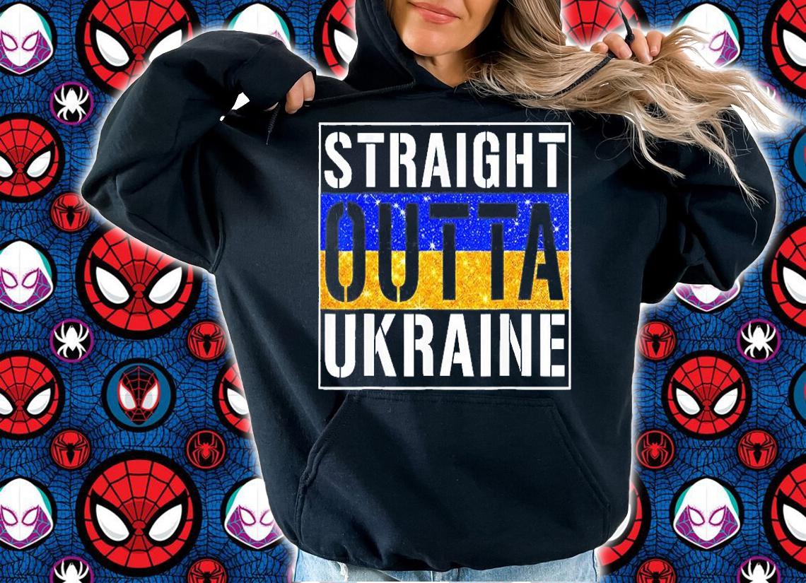 Straight Outta Ukraine Support I Stand With Ukraine T-Shirt hoodie