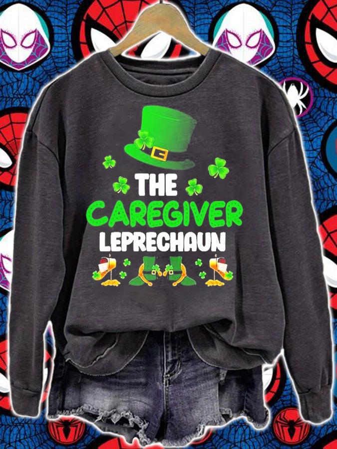 The Caregiver Leprechaun Happy St Patricks Day 2022 T-Shirt
