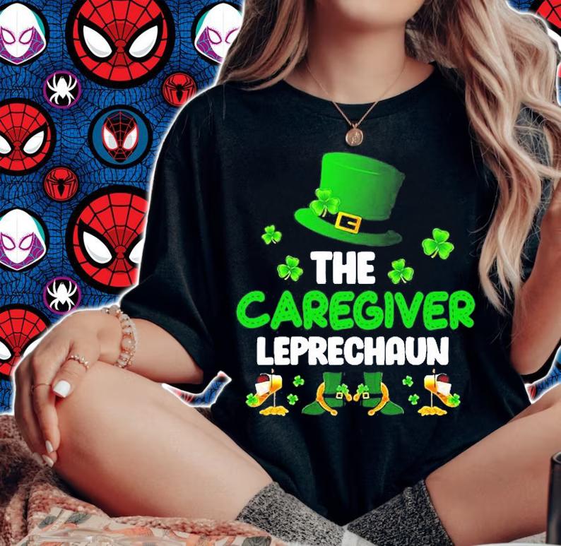 The Caregiver Leprechaun Happy St Patricks Day 2022 T-Shirt