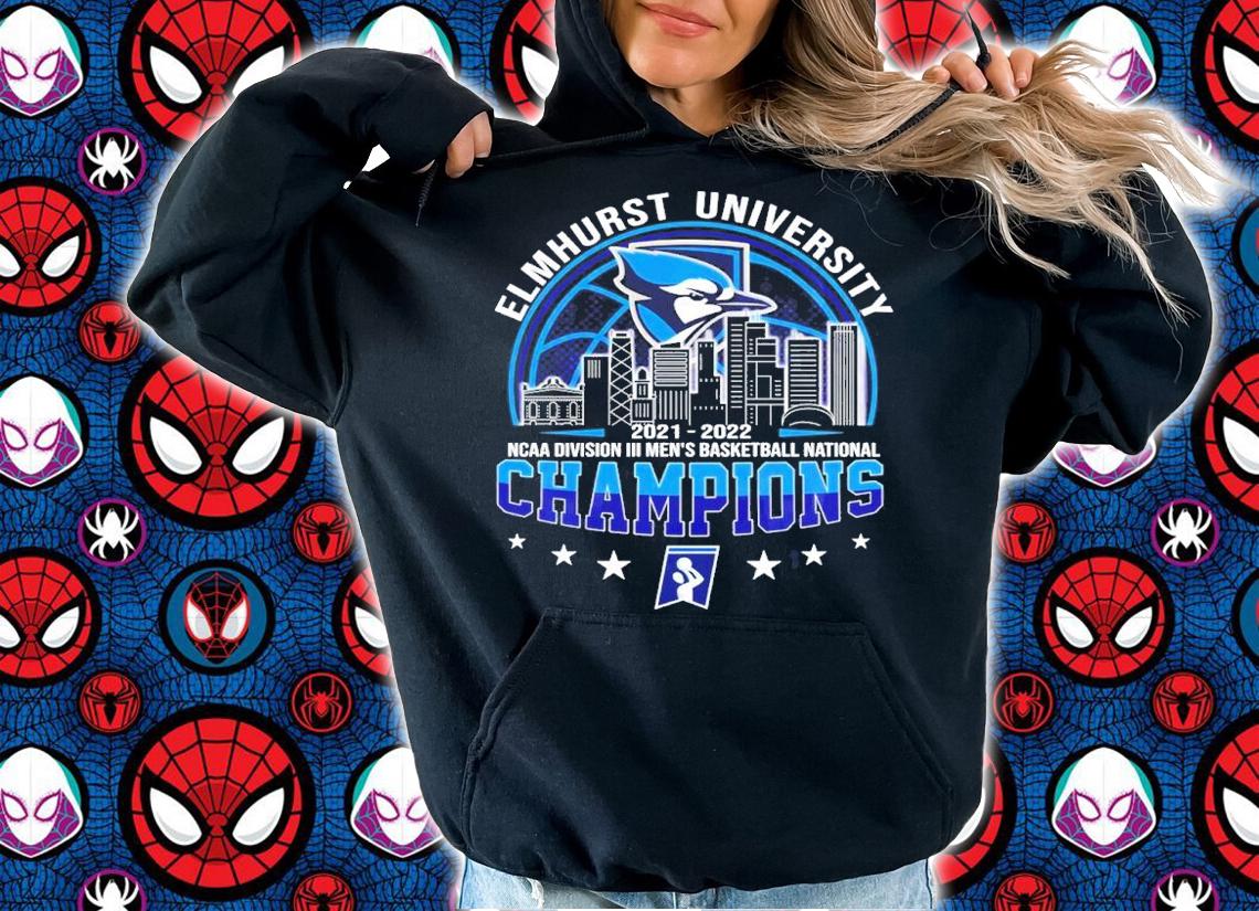 Elmhurst University 2NCAA Division III Men's Basketball National Champions 2021-2022 Shirt hoodie