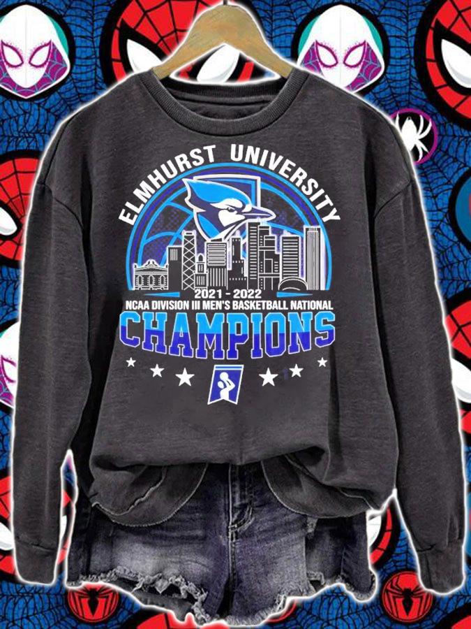 Elmhurst University 2NCAA Division III Men's Basketball National Champions 2021-2022 Shirt sweatshirt
