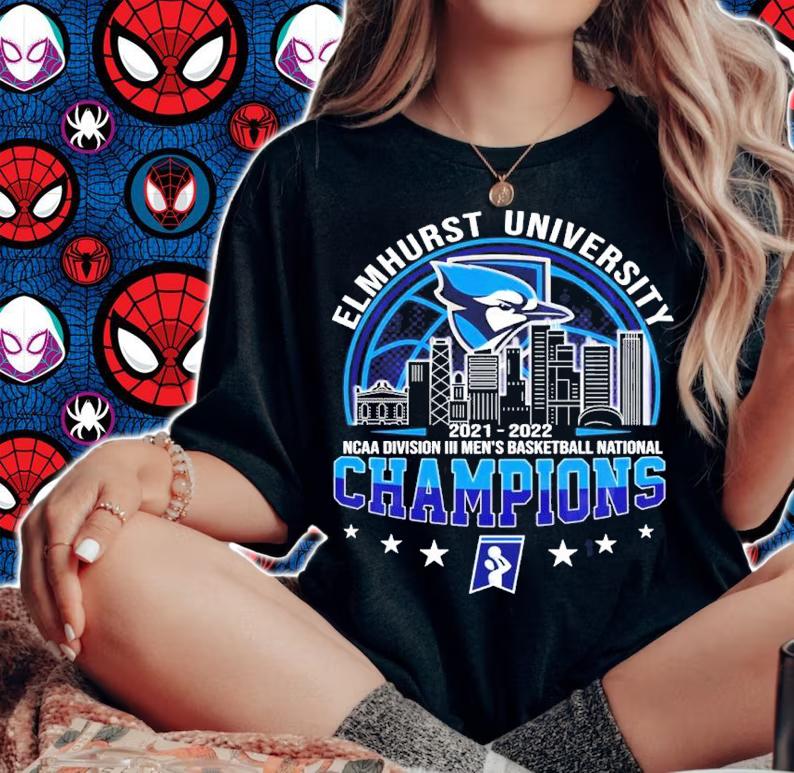 Elmhurst University 2NCAA Division III Men's Basketball National Champions 2021-2022 Shirt woman shirt