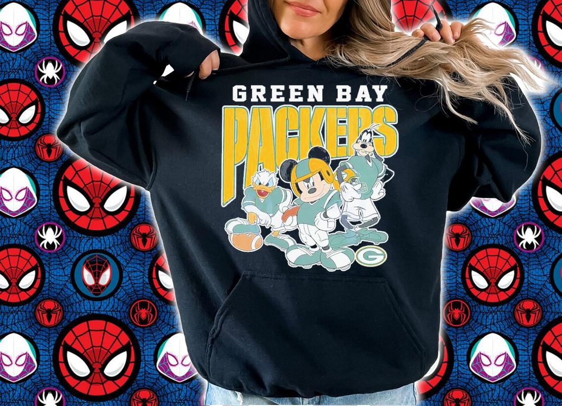 Green Bay Packers Football Disney Mickey Mouse Vintage NFL Shirt hoodie