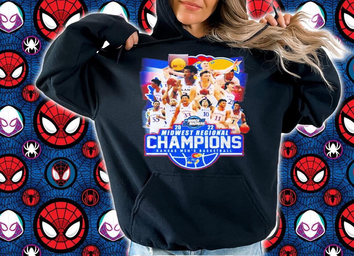 Kansas Jayhawks 2022 Midwest Regional Final Champions Kansas Men's Basketball 2022 Shirt hoodie