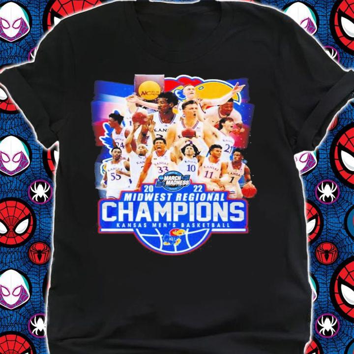 Kansas Jayhawks 2022 Midwest Regional Final Champions Kansas Men's Basketball 2022 Shirt shirt