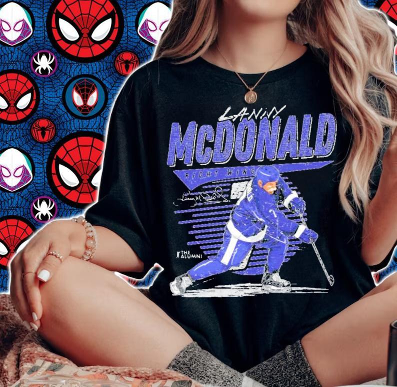 Lanny McDonald Toronto Comet Hockey Signatures Shirt woman shirt