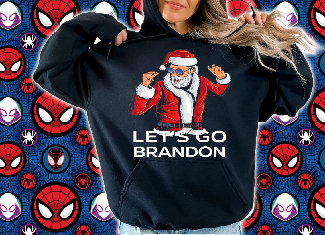 Let's Go Brandon Shirt Ugly Christmas Santa Funny Anti Biden T-Shirt hoodie