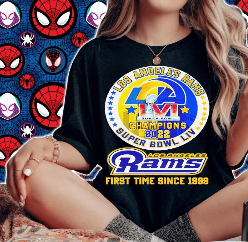 Los Angeles Rams Super Bowl Champions 2022 First Time Since 1999 T-Shirt