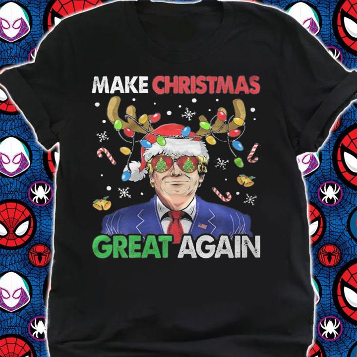 Make Christmas Great Again Funny Trump Christmas T-Shirt shirt
