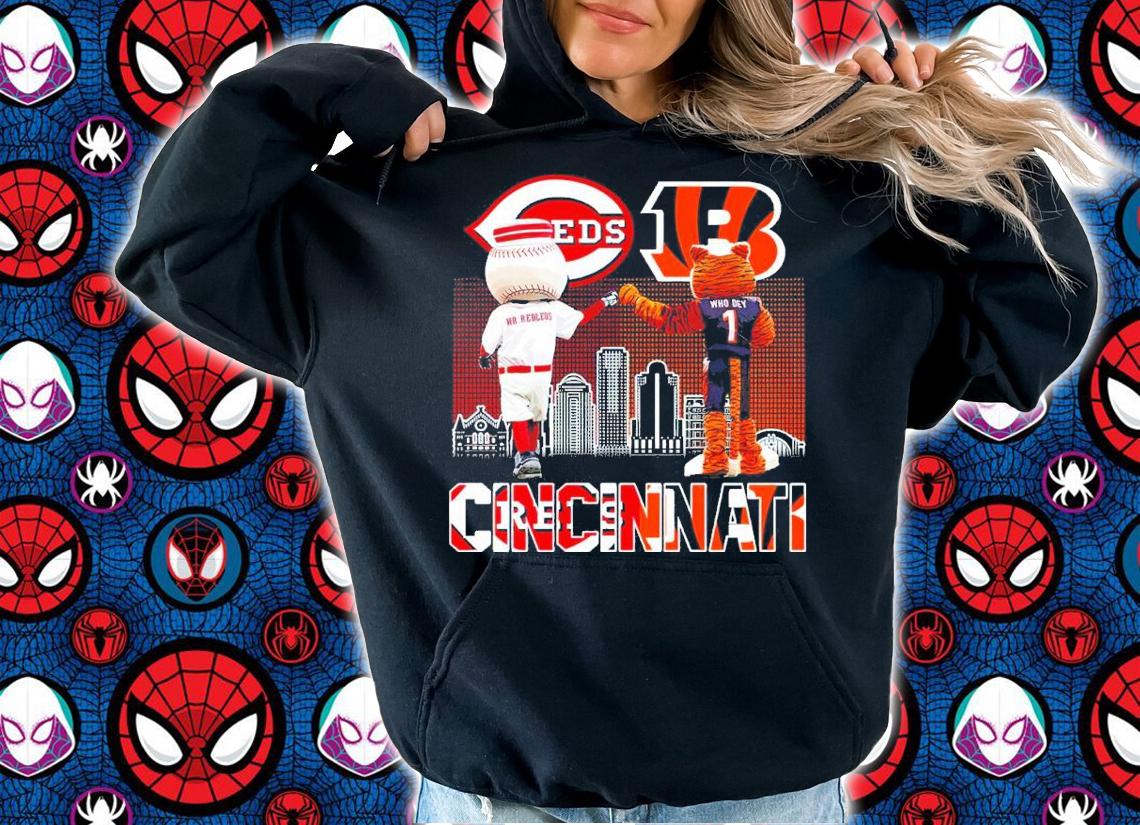 Mascot Cincinnati Reds Vs Cincinnati Bengals Shirt