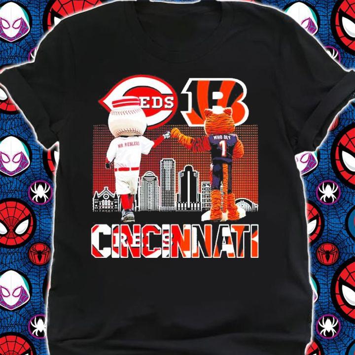 Mascot Cincinnati Reds Vs Cincinnati Bengals Shirt